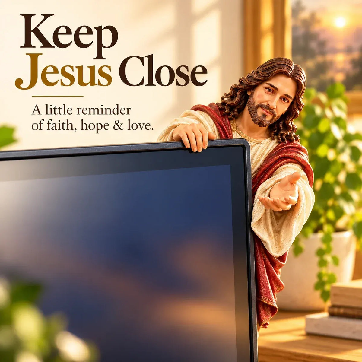 ✝️ Keep Jesus Close — Faith, Hope & Love for Your Everyday Space ❤️🕊️