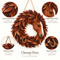 🐴🤎Rustic Horse Head Wreath – Western Farmhouse Wall & Door Decor