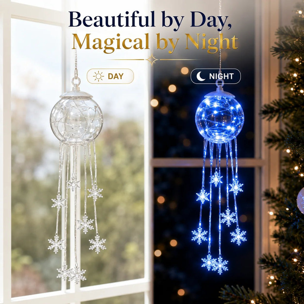 Winter Magic Snowflake Cascade – LED Hanging Christmas Ornament❄️
