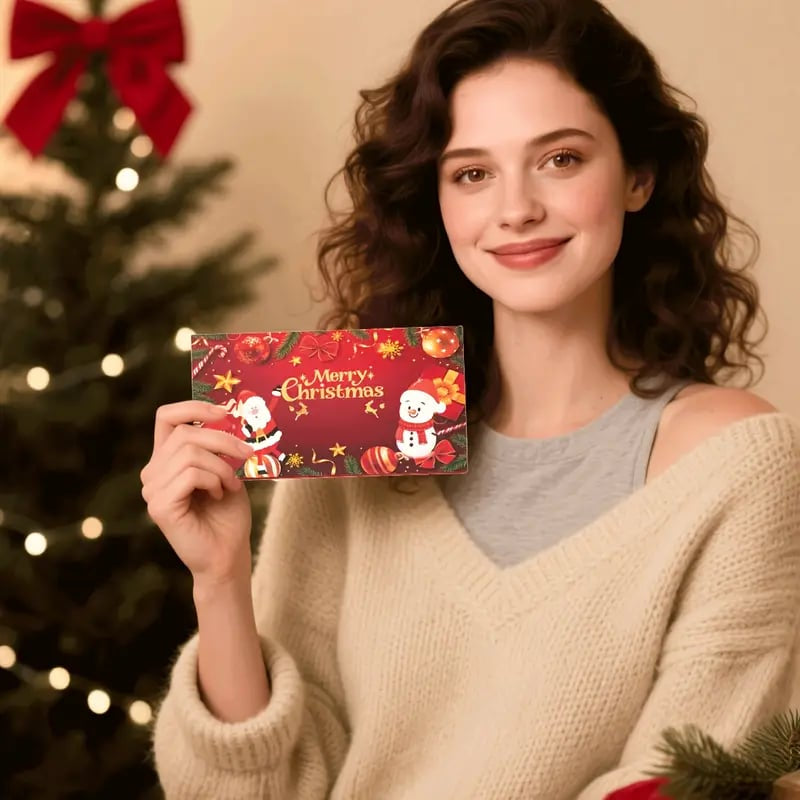 🏆Flash Sale⚡ 50K+ SOLD! Almost Gone-🎅💸Christmas Cash Gift Envelope– A creative way to give cash this Christmas!