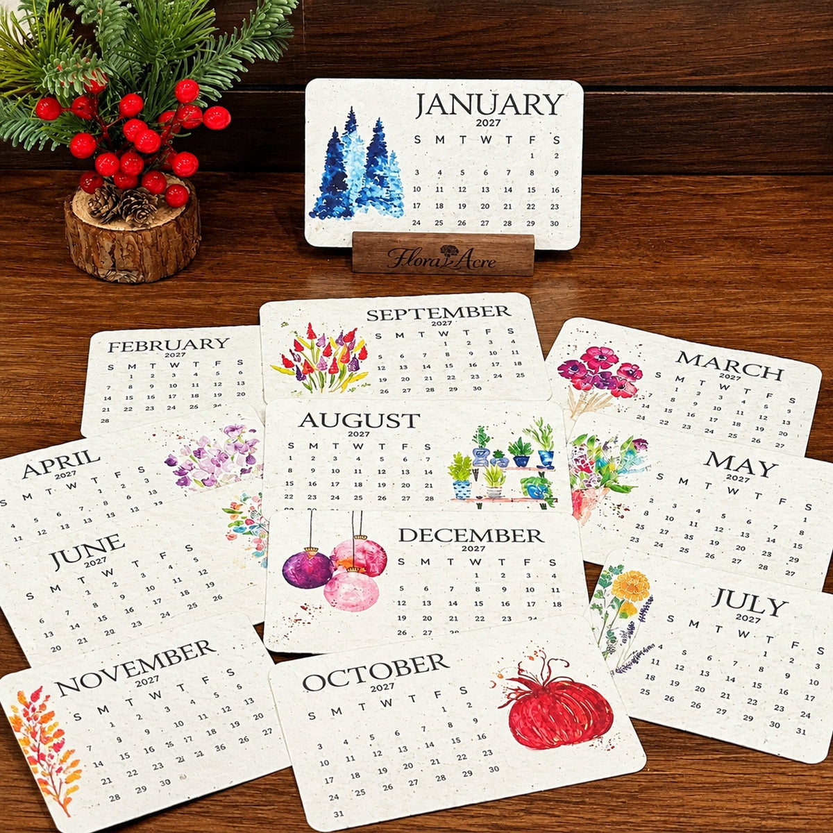 🌱Eco-Friendly Plantable “Timeless” Seed Calendar 2027