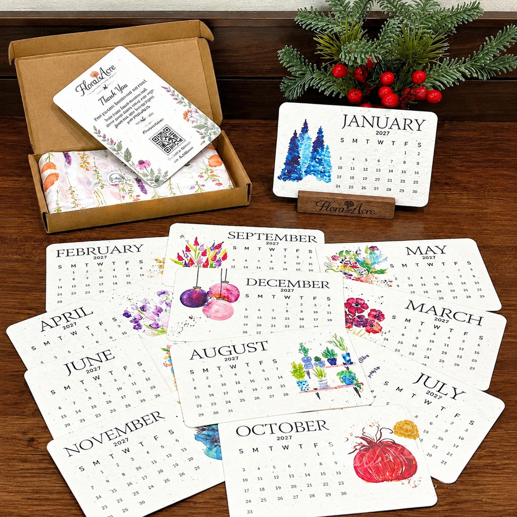 🌱Eco-Friendly Plantable “Timeless” Seed Calendar 2027