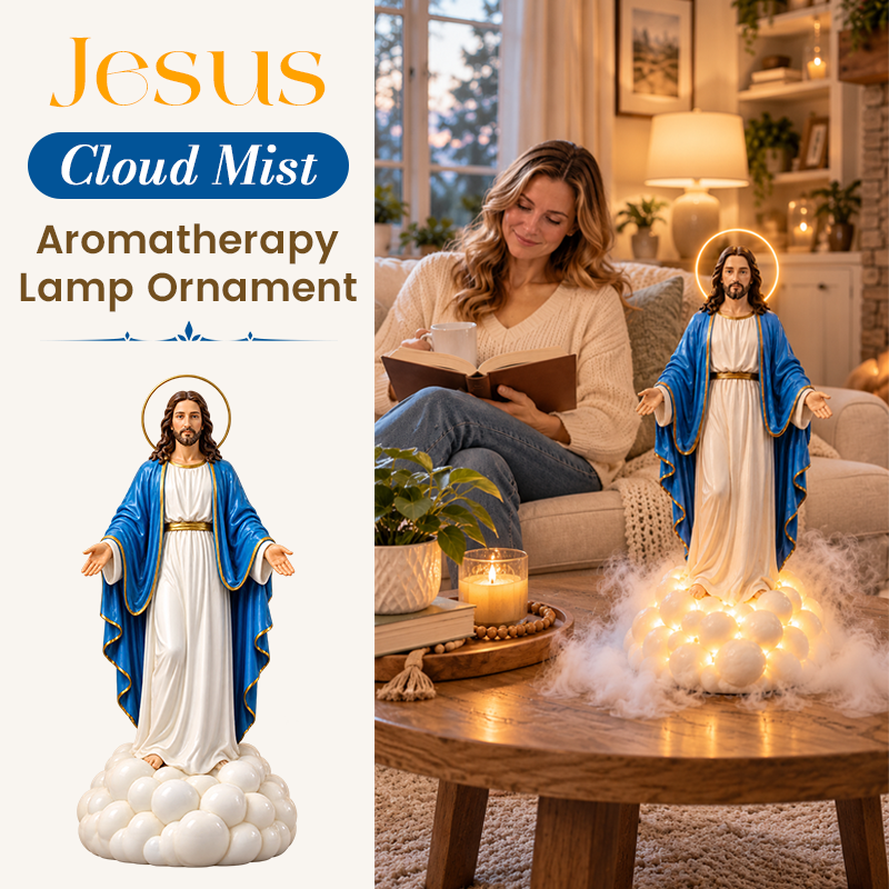 Jesus Cloud Mist Lamp – Christian Religious Home Décor