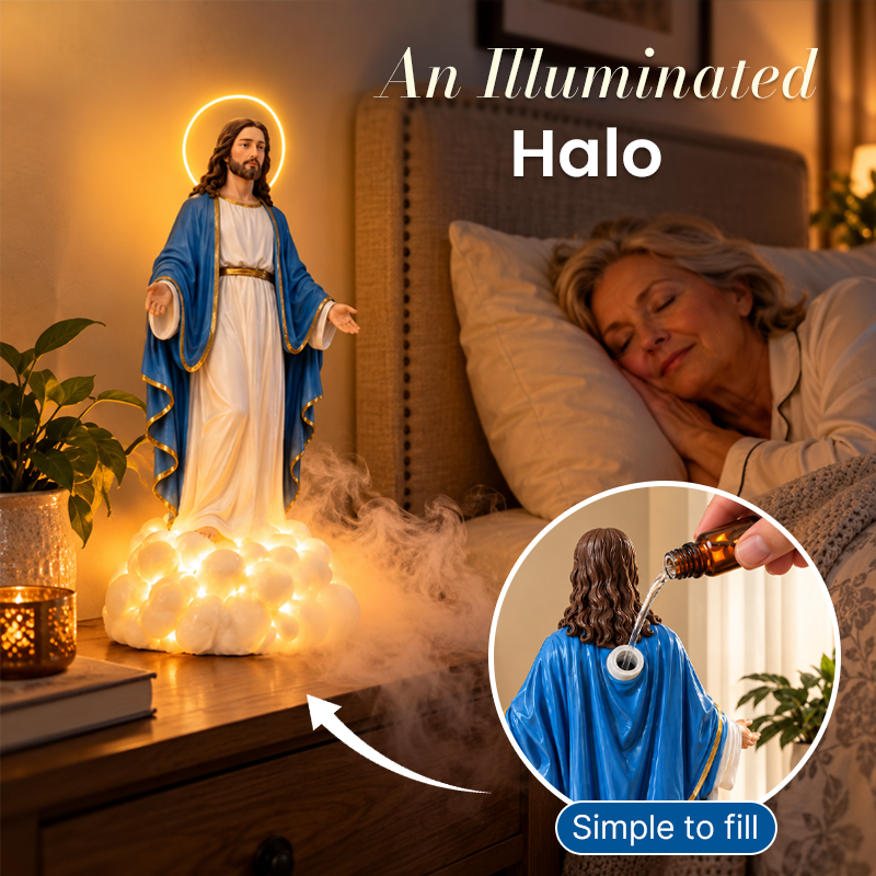 Jesus Cloud Mist Lamp – Christian Religious Home Décor