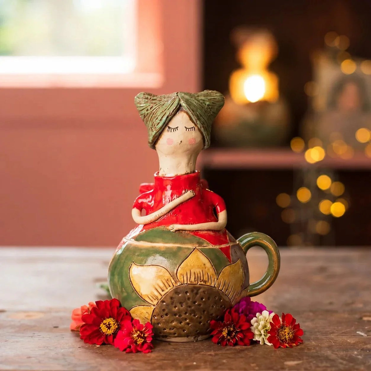 ⏳ Last Day 49% OFF – 🧚Handcrafted Fairies Storage Jar/Mug | 8 Whimsical Styles with Removable Fairy Lid for Tea. Treats & Tiny Keepsakes ☕