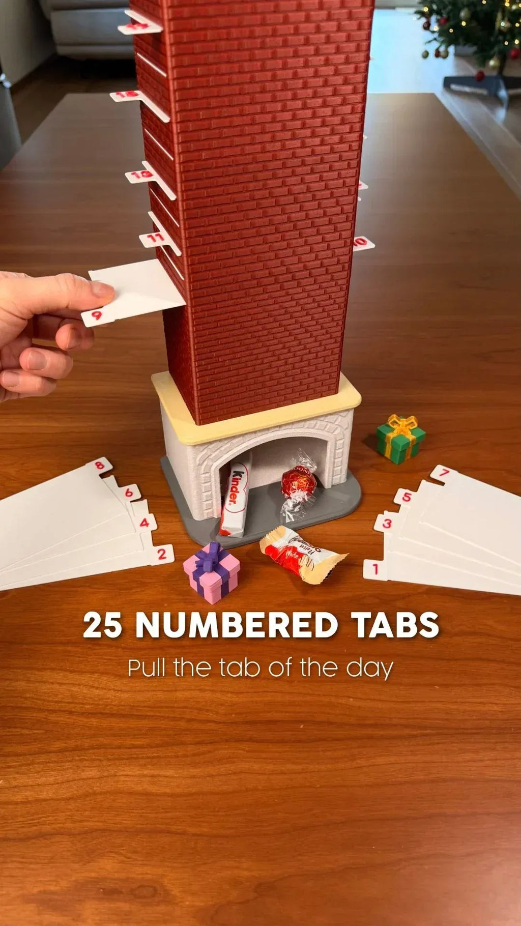 🎅 Chimney Drop Candy Advent Calendar 🍬 25-Day Interactive Christmas Countdown