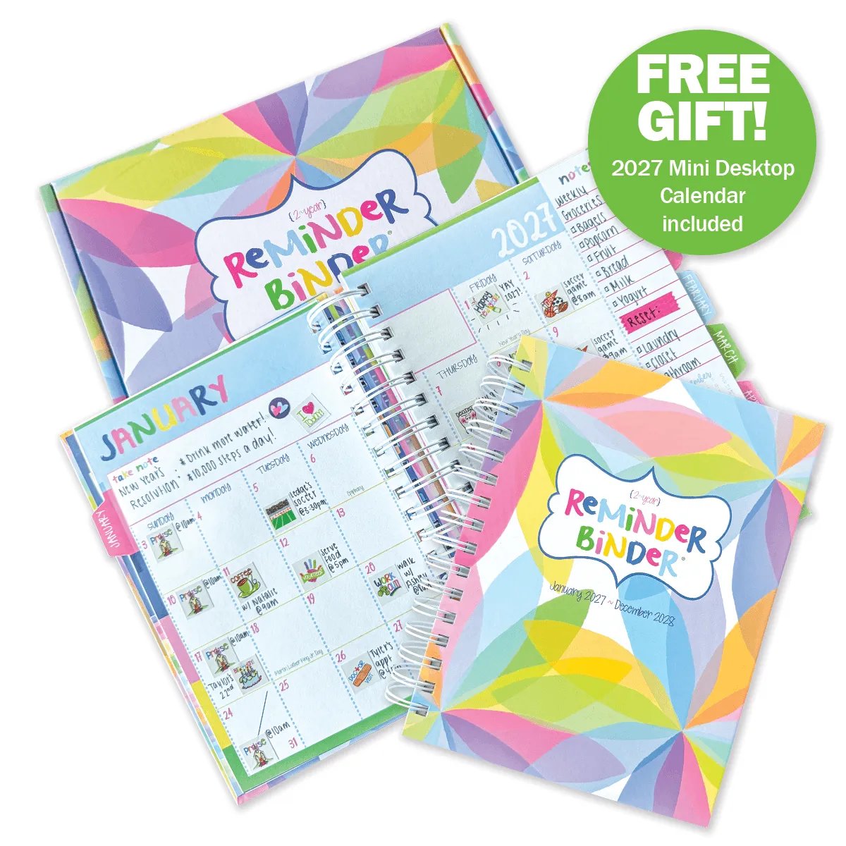 📅✨2027–2028 Reminder Binder® – 24-Month All-in-One Life Planner | January 2027 - December 2028