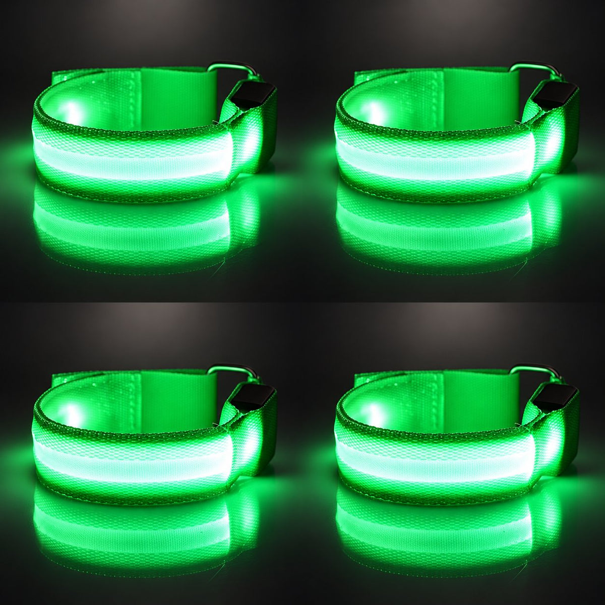 🐎 Horse LED Leg Straps – 4 Pack | Rechargeable-Look Night Riding Safety Lights ✨