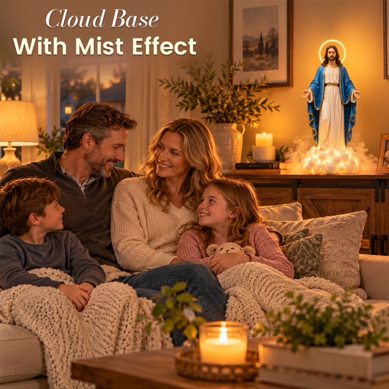 Jesus Cloud Mist Lamp – Christian Religious Home Décor