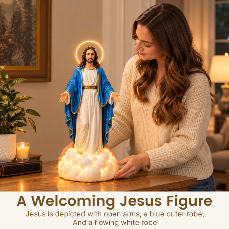 Jesus Cloud Mist Lamp – Christian Religious Home Décor
