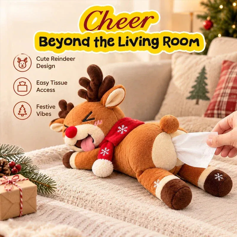 🦌 Funny Christmas Reindeer Tissue Holder – The Cheekiest Christmas Decor!