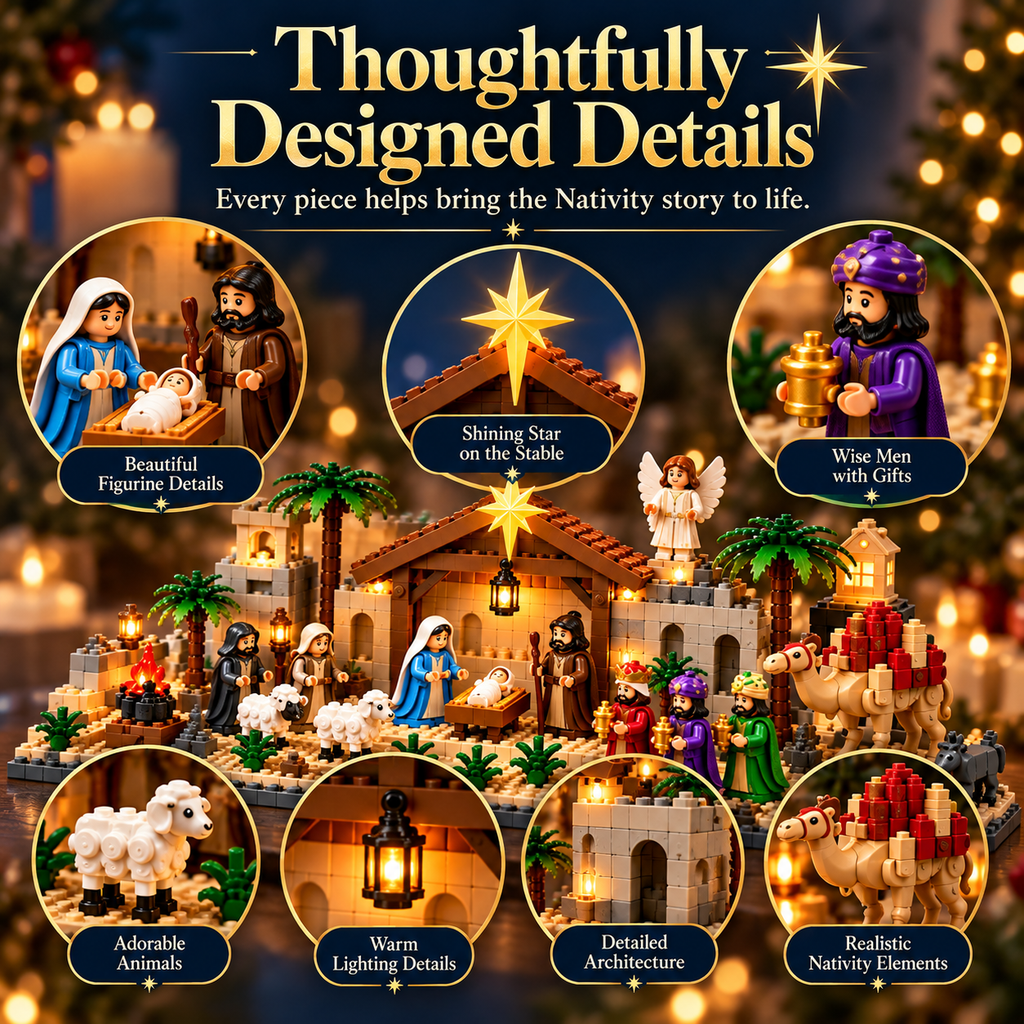 ✝️🎄 24-Day Nativity Advent Calendar – Build Your Own Magical Christmas Village! 🏠✨