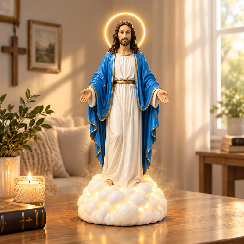Jesus Cloud Mist Lamp – Christian Religious Home Décor