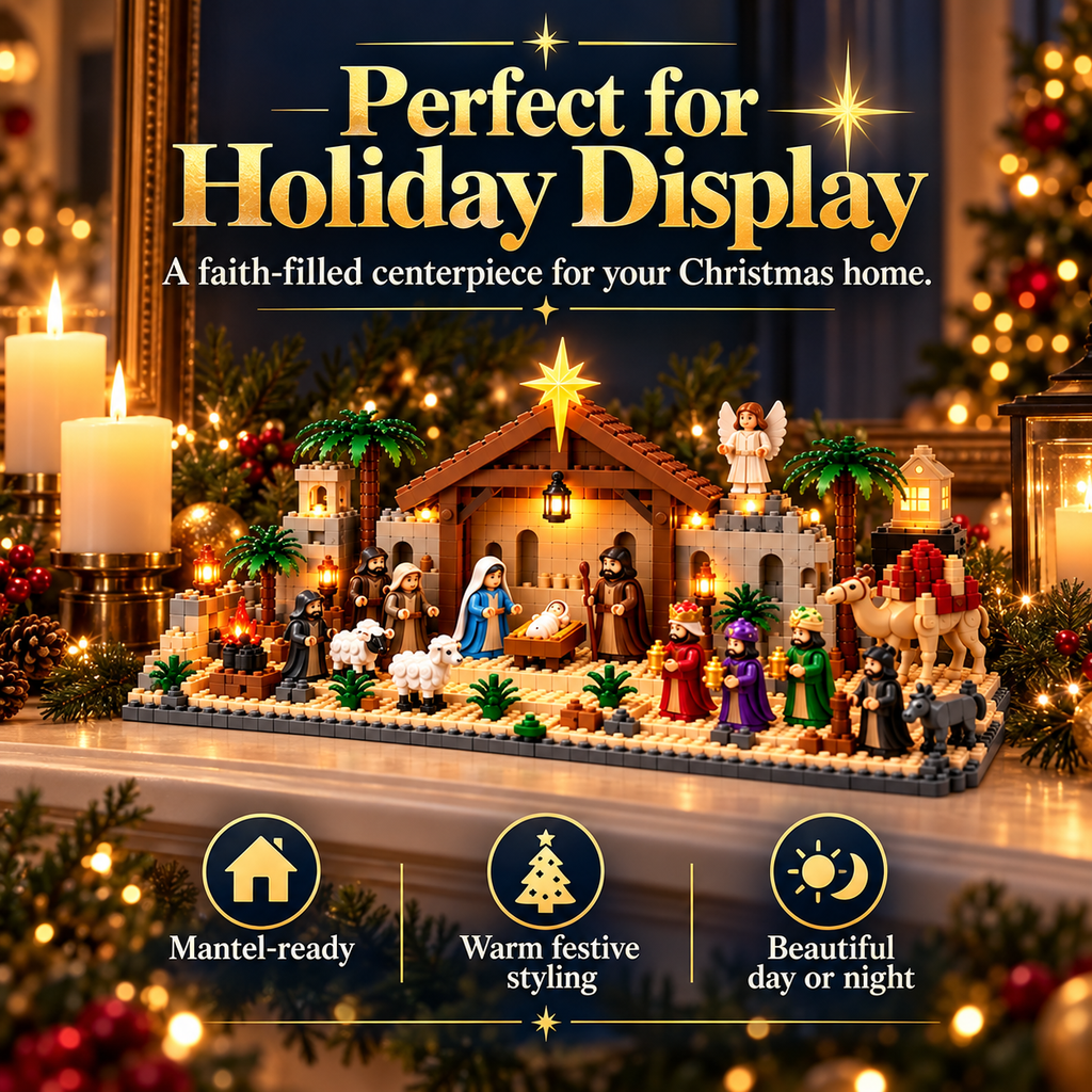 ✝️🎄 24-Day Nativity Advent Calendar – Build Your Own Magical Christmas Village! 🏠✨