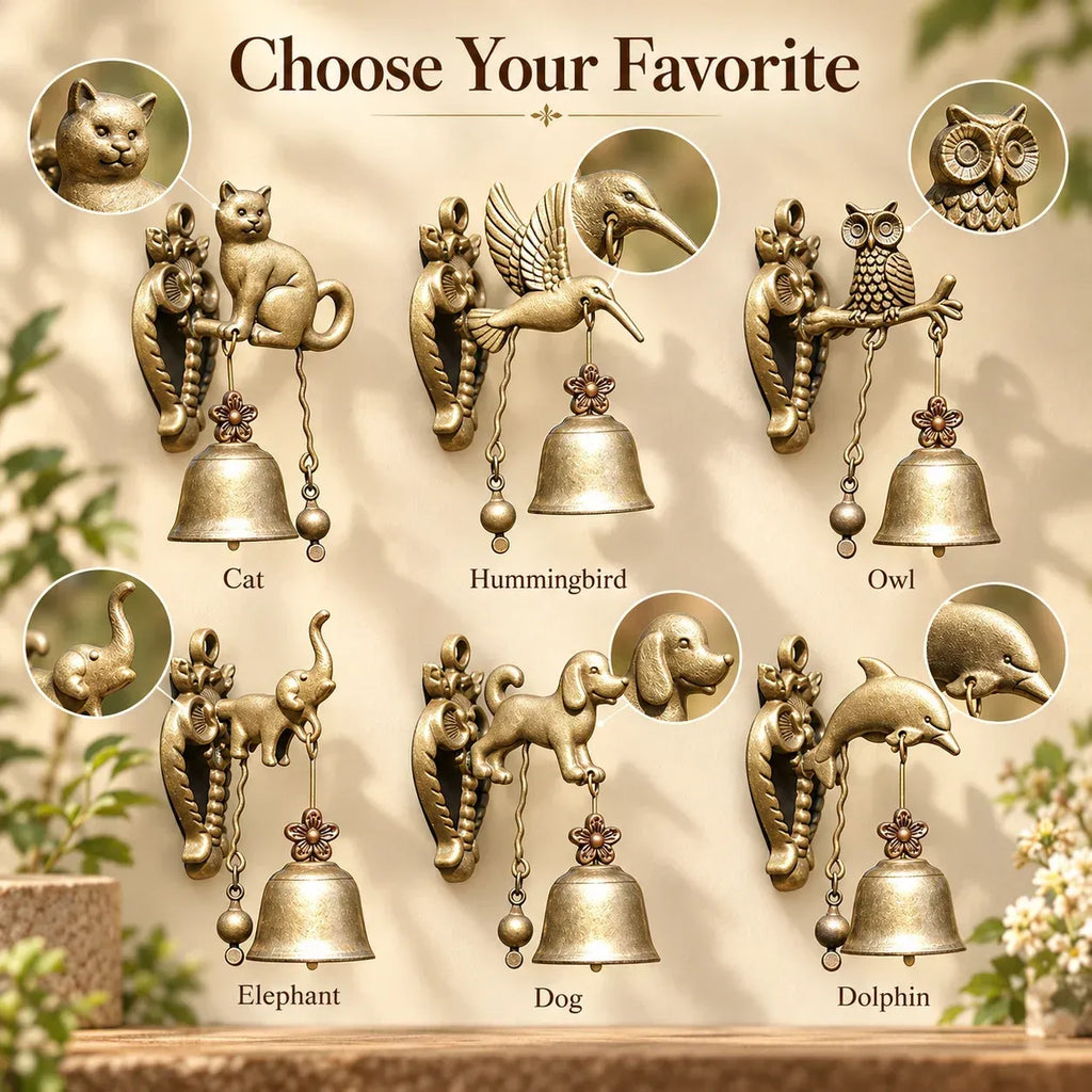 🔔✨ Vintage Animal Shaped Hanging Entry Chime | Front Porch & Farmhouse Wall Decor (📦Buy 2 Free Shipping)