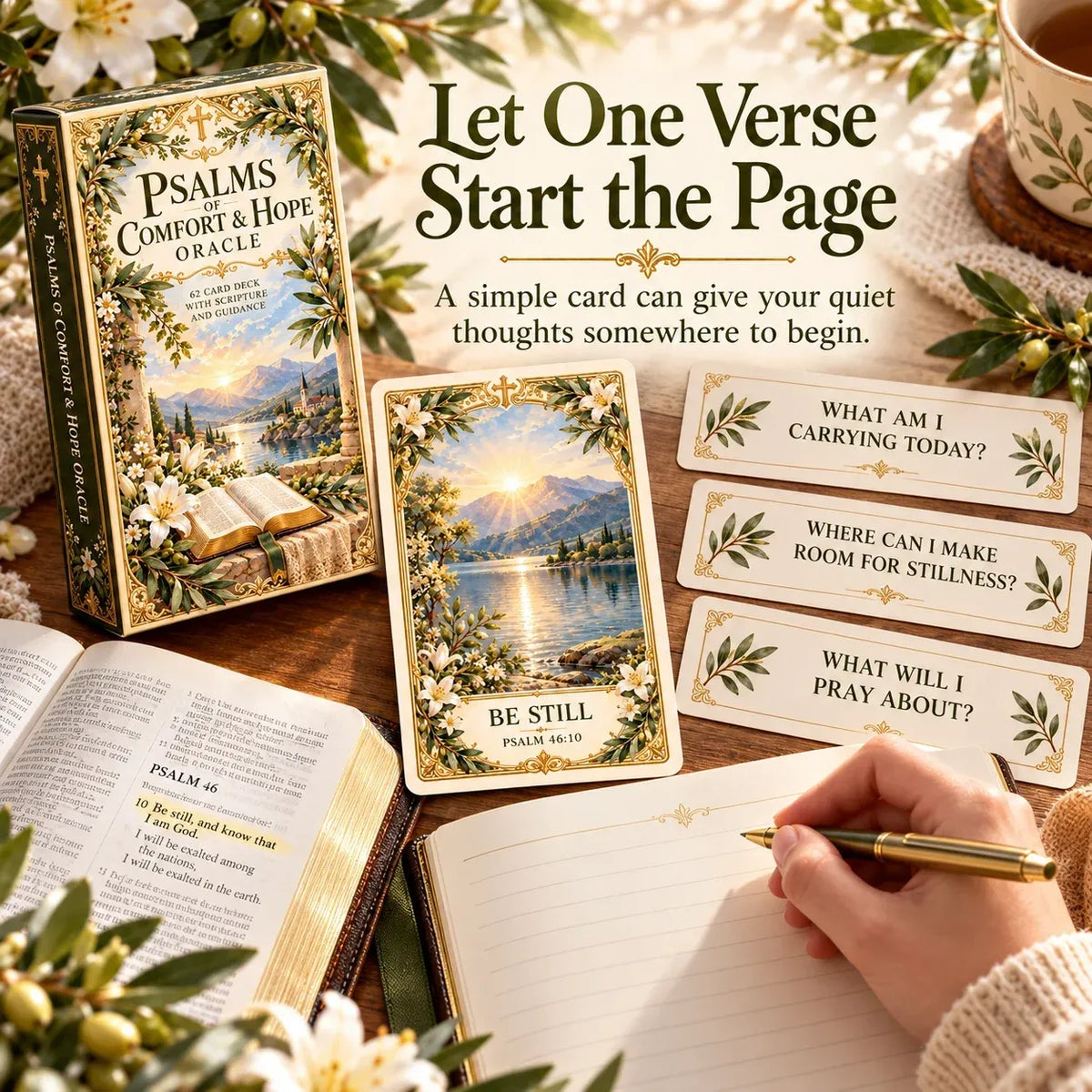✝️ Grace in His Word 62-Card Scripture Deck | Daily Faith, Prayer & Reflection 📖
