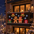 🎄 Smart LED Curtain Lights | App-Controlled Animated Christmas Wall Display ✨