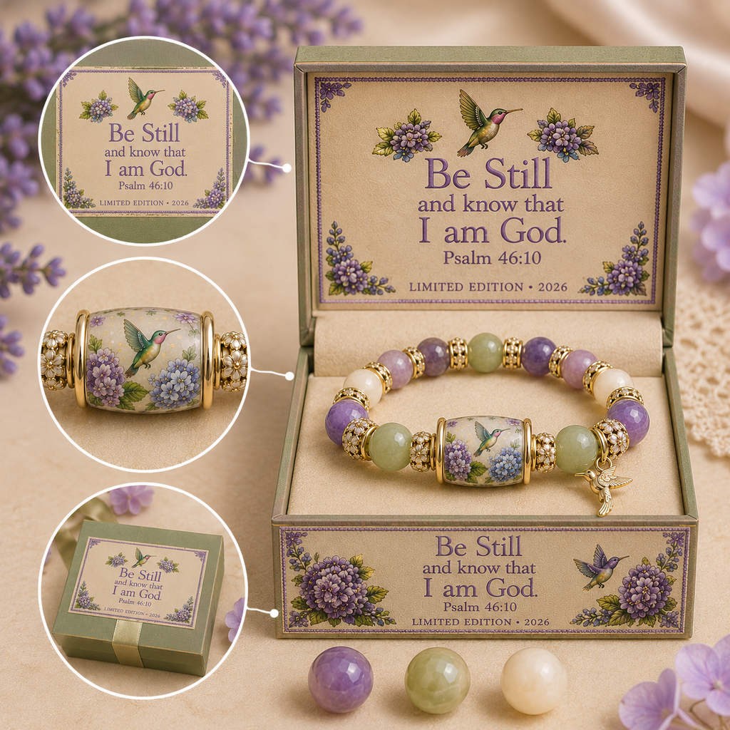 💜Hummingbird Garden Faith Bracelet 🌸 | 2026 Limited Edition Bracelet - With Gift Box