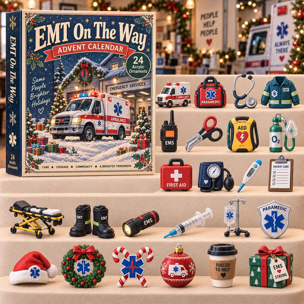 CHRISTMAS KICKOFF 40% OFF - EMT On The Way Advent Calendar 2026 - 24-Day Festive Countdown,Charms Blind Box - Gift For Family, Friends AC0TH307