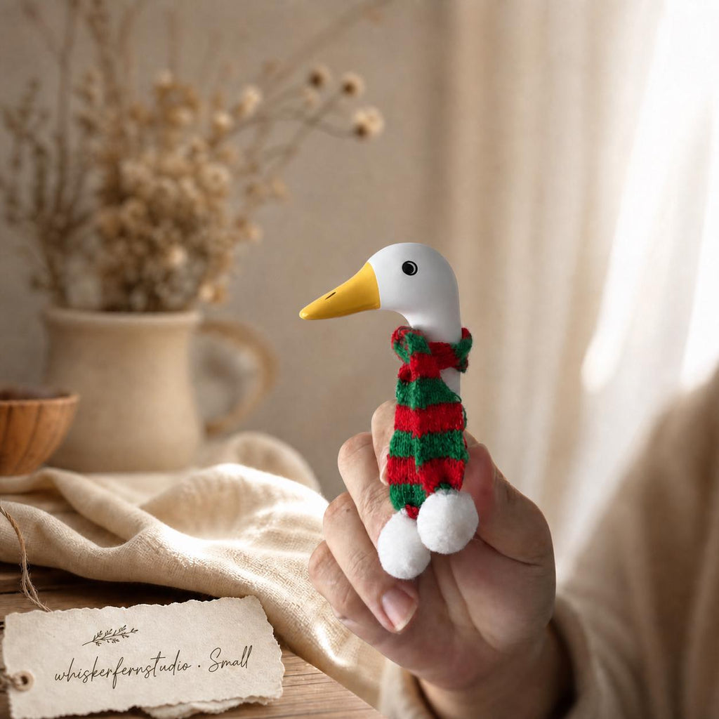 🦢Hand-Painted Resin Peeking Goose Garden Stakes