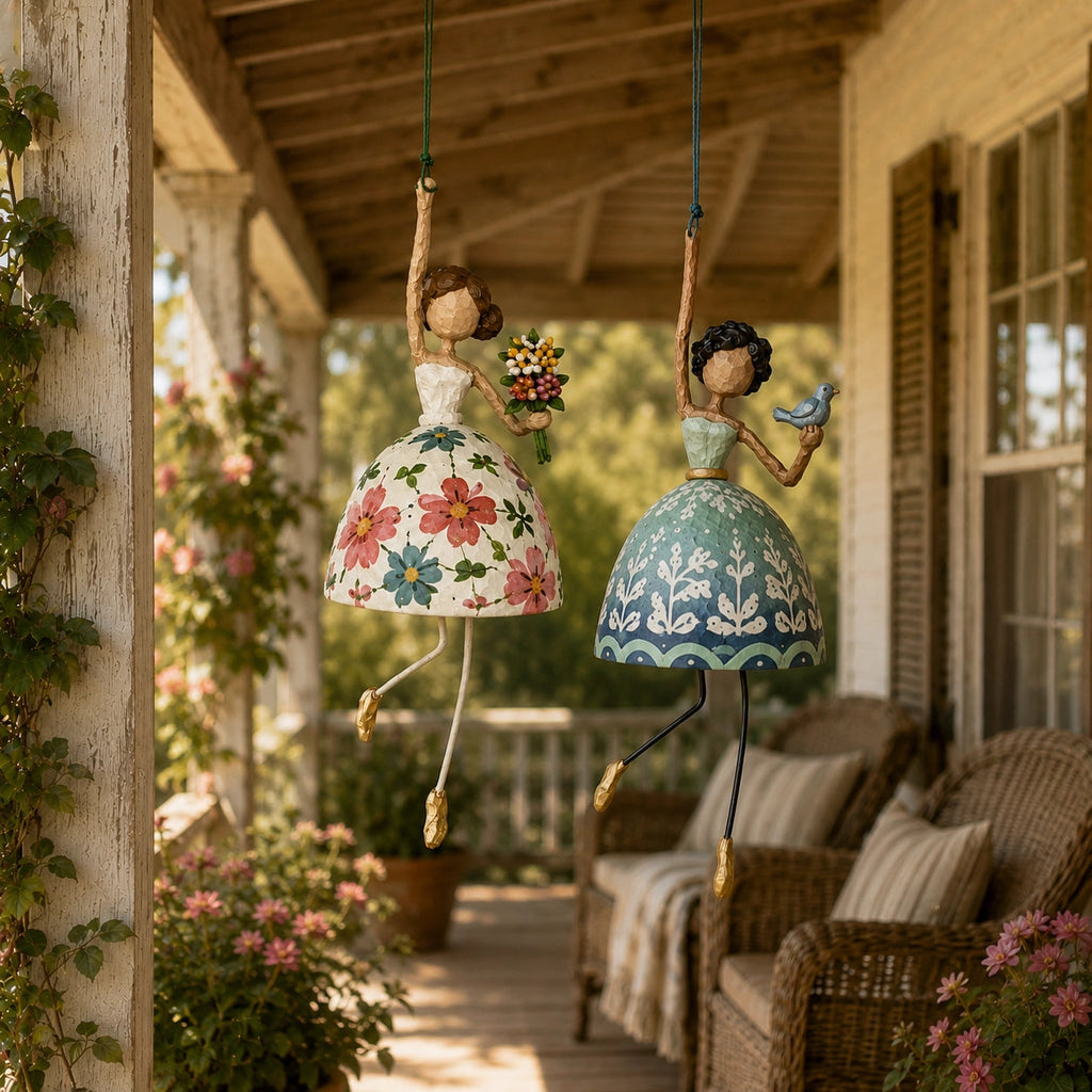 Vintage Whimsical Dancing Lady Hanging Decor – Elimsy