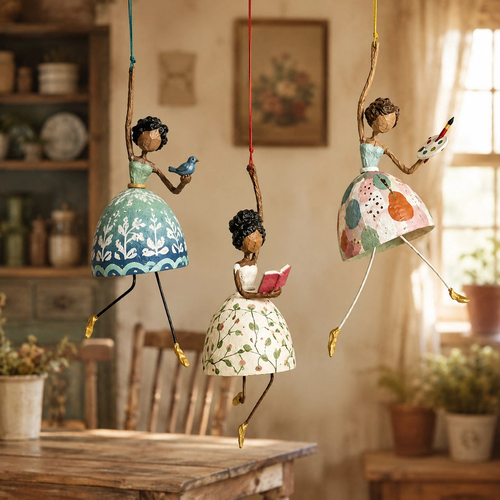 Vintage Whimsical Dancing Lady Hanging Decor – Elimsy