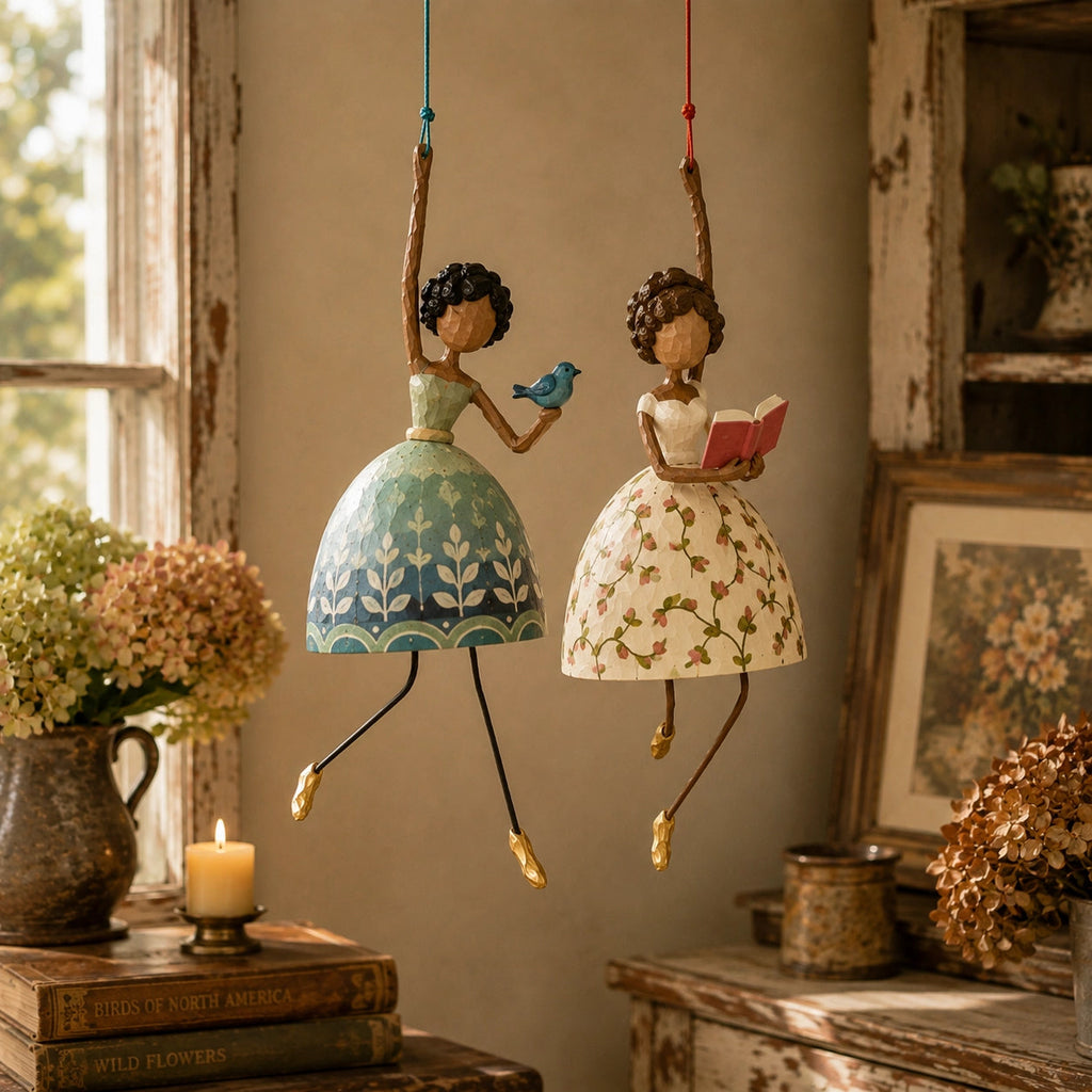 Vintage Whimsical Dancing Lady Hanging Decor – Elimsy