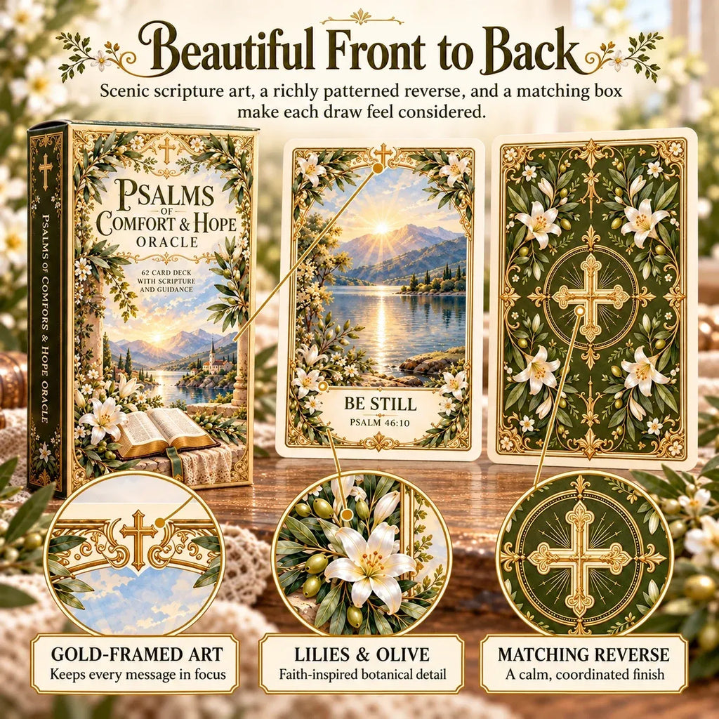 ✝️ Grace in His Word 62-Card Scripture Deck | Daily Faith, Prayer & Reflection 📖