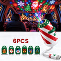 🎄 Merry Ride Christmas Car Projector Light – 24 Festive Slides