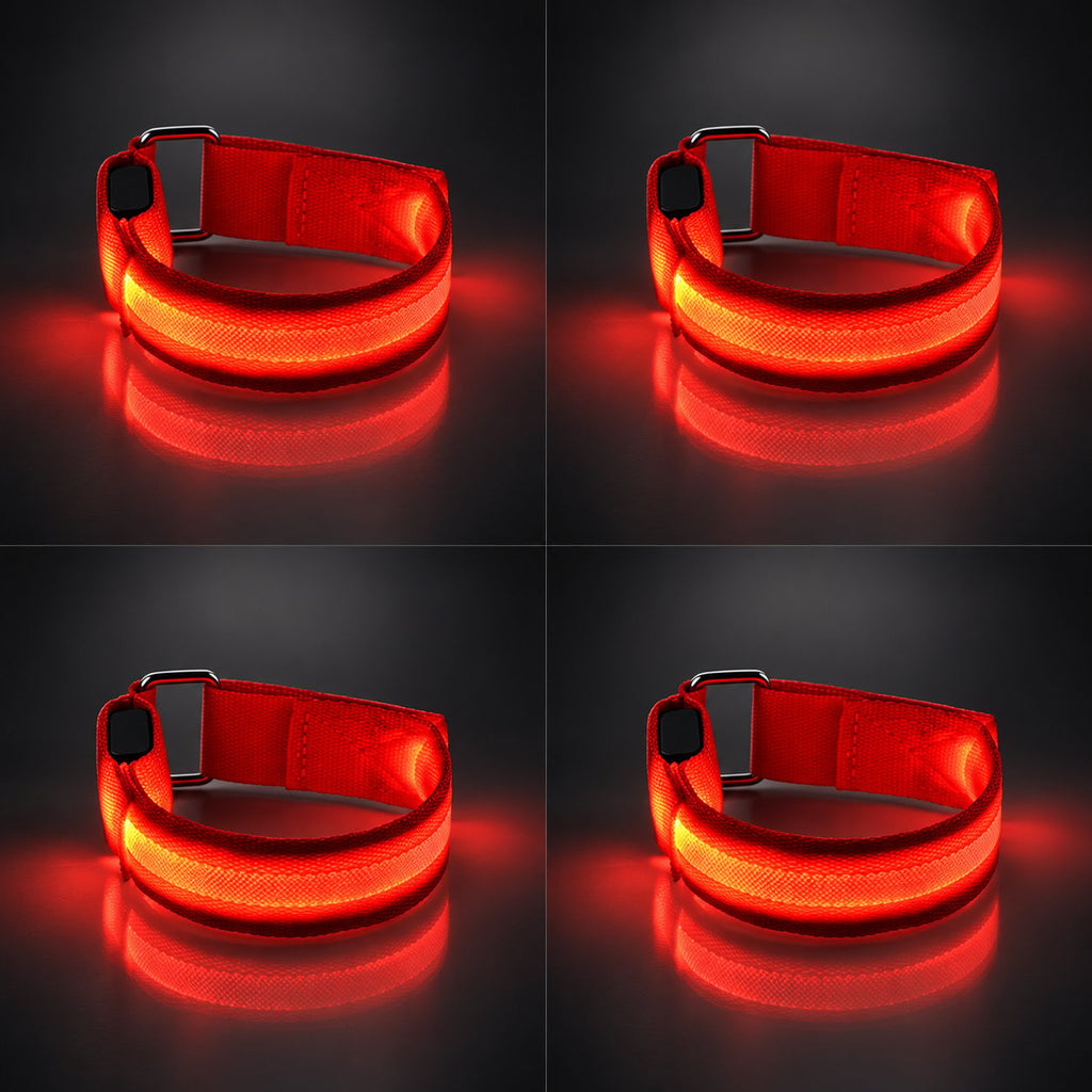 🐎 Horse LED Leg Straps – 4 Pack | Rechargeable-Look Night Riding Safety Lights ✨