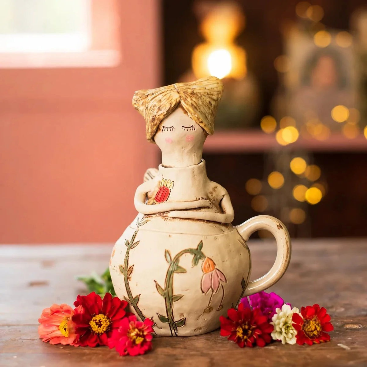 ⏳ Last Day 49% OFF – 🧚Handcrafted Fairies Storage Jar/Mug | 8 Whimsical Styles with Removable Fairy Lid for Tea. Treats & Tiny Keepsakes ☕
