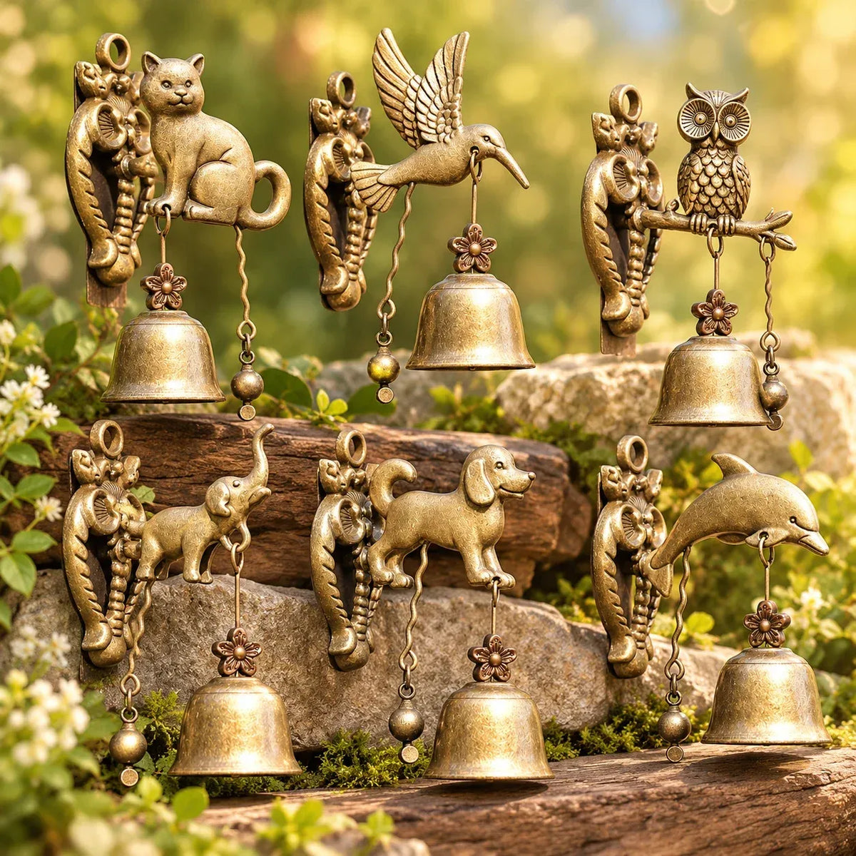 🔔✨ Vintage Animal Shaped Hanging Entry Chime | Front Porch & Farmhouse Wall Decor (📦Buy 2 Free Shipping)
