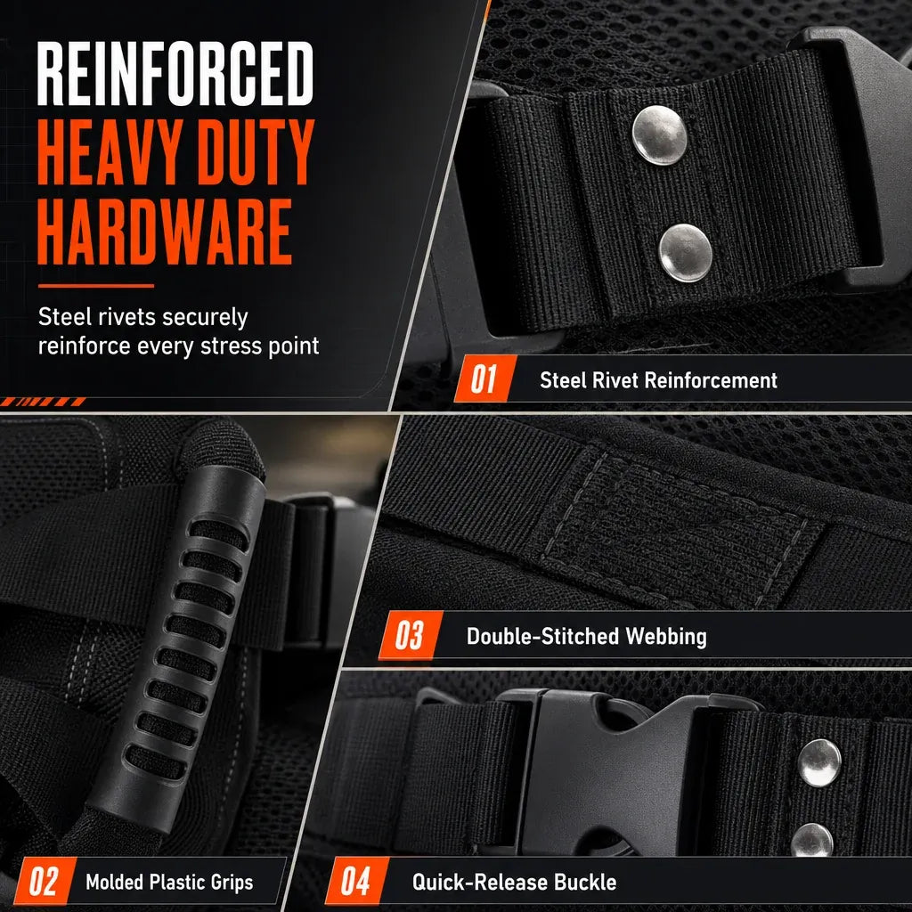 🏍️Motorcycle Passenger Grab Handle Belt – Non-slip. Adjustable. Heavy-Duty🛡️