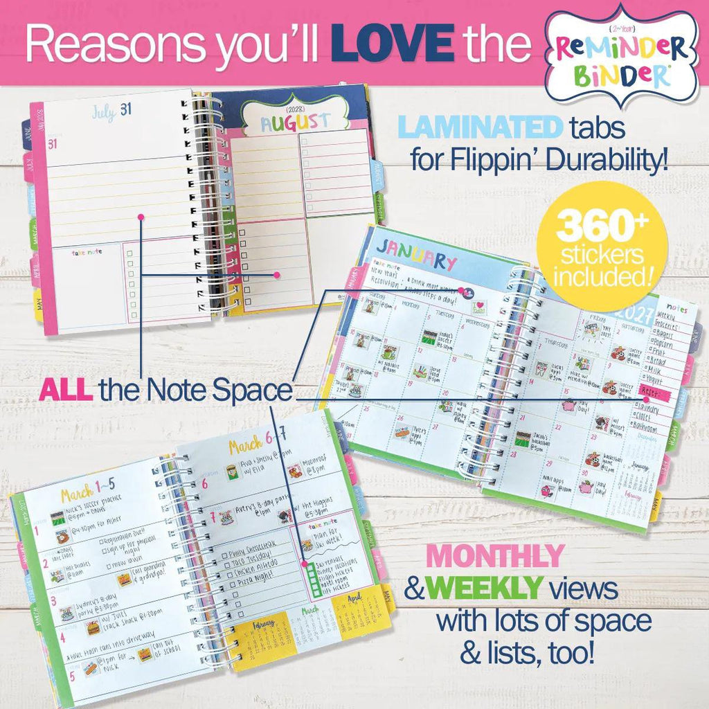 📅✨2027–2028 Reminder Binder® – 24-Month All-in-One Life Planner | January 2027 - December 2028