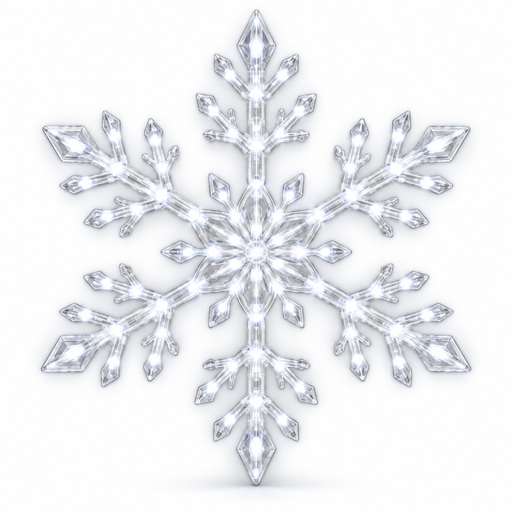 💙 WINTER WONDERLAND FAVORITE | Blue & White LED Snowflake Lights – Christmas Wall Decor for Living Rooms & Bedrooms